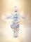 Ceramic Guardian Angel Watching Over Children Cross, Religious Decor or Gift, Baptism Gift